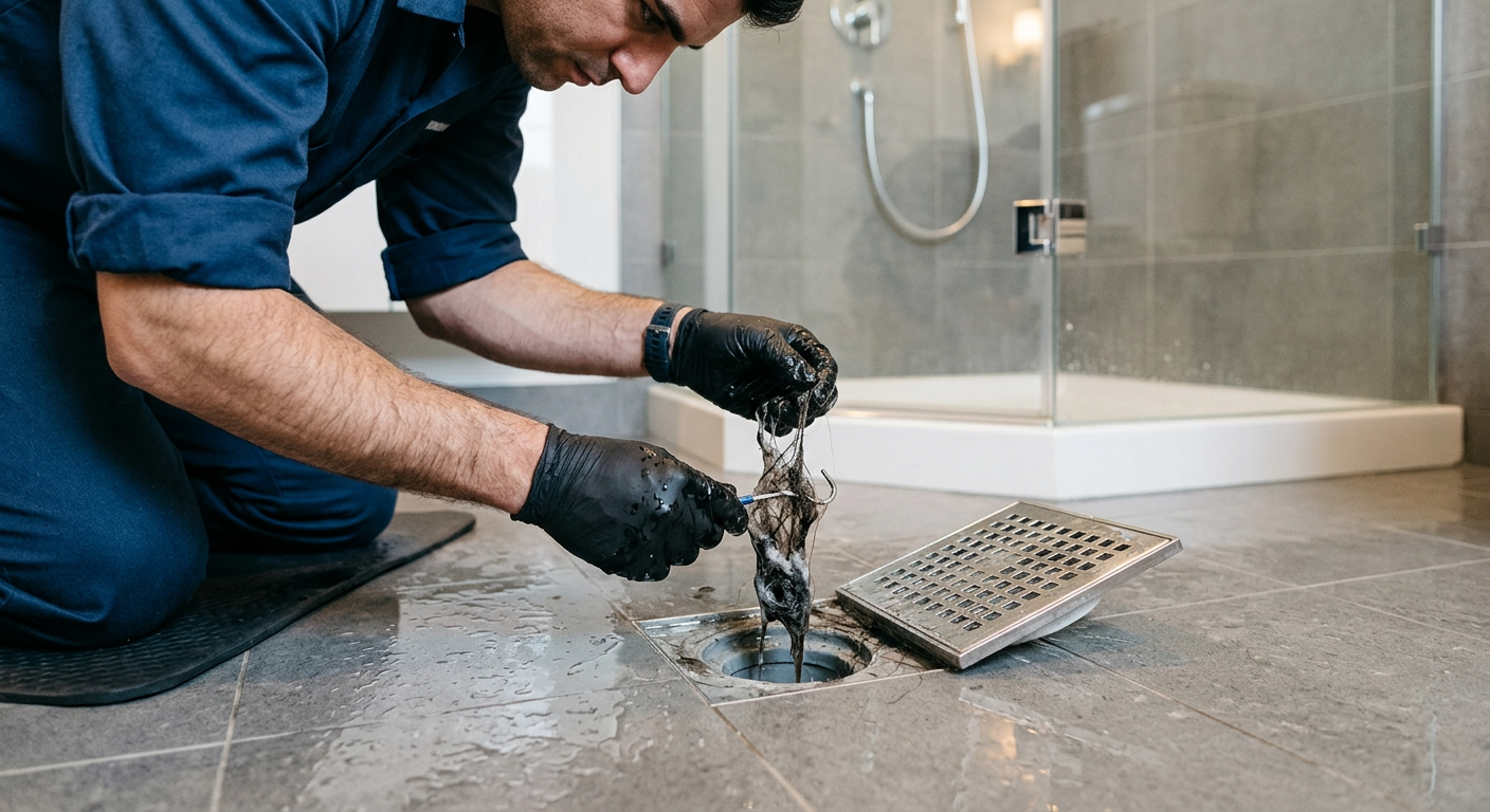 Débouchage de douche bouchée par un plombier à Maisons-Alfort