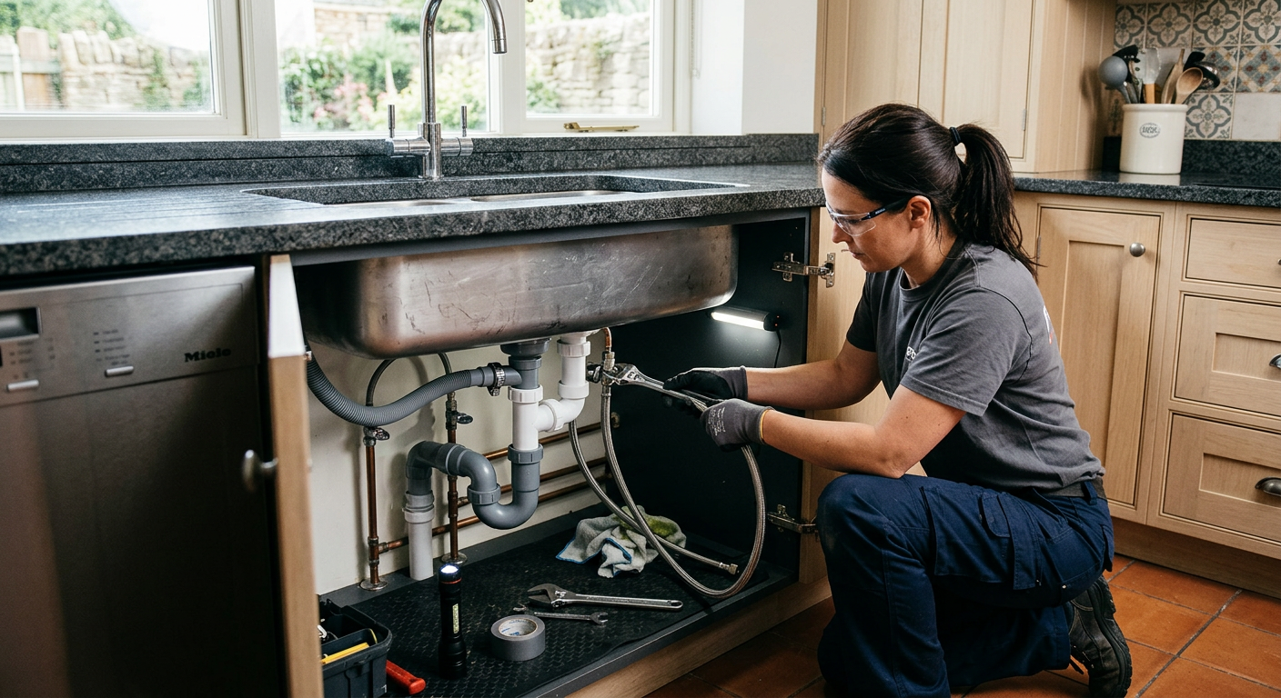 Installation plomberie cuisine avec pose d'évier à Maisons-Alfort