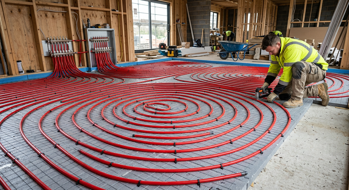Installation de plancher chauffant hydraulique à Maisons-Alfort 94