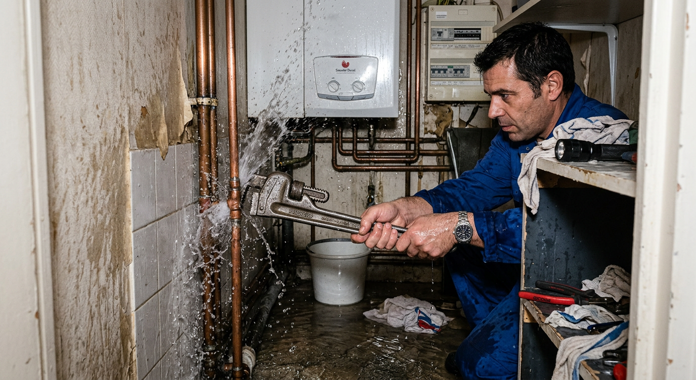 Réparation urgente fuite d'eau sur tuyauterie cuivre à Maisons-Alfort